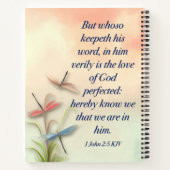 Spiral Notitieboek met KJV Bijbelvers (Achterkant)