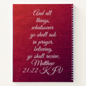 Spiral Notitieboek met KJV Bijbelvers (Achterkant)