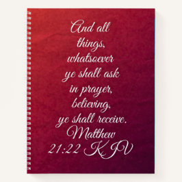 Spiral Notitieboek met KJV Bijbelvers