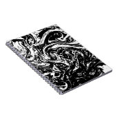 Spiral Notitieboek met zwarte en witte marmer (Rechterzijde)