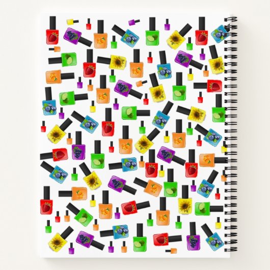 Spiral Notitieboek Nail Poolse fruitkleuren (Achterkant)