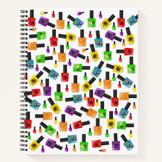 Spiral Notitieboek Nail Poolse fruitkleuren (Voorkant)