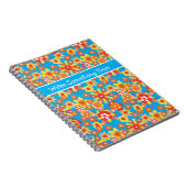 Spiral Notitieboek of Journal: Ditzy Sinaasappel F (Rechterzijde)