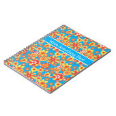 Spiral Notitieboek of Journal: Ditzy Sinaasappel F (Linkerzijde)