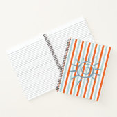 Spiral Notitieboek Oranje Blauwe Stripes Star (Binnen)