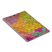 Spiral Notitieboek Rainbow Bricks Spraypaint Kleur (Rechterzijde)