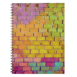 Spiral Notitieboek Rainbow Bricks Spraypaint Kleur