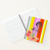 Spiral Notitieboek Roze band Victoriaans Vrouw Flo (Binnen)