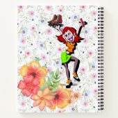 Spiral Notitieboek Skating Floral (Achterkant)