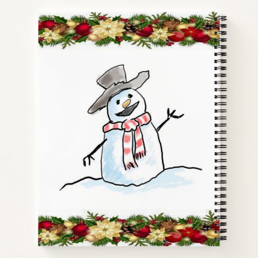 Spiral Notitieboek Snowman (Achterkant)