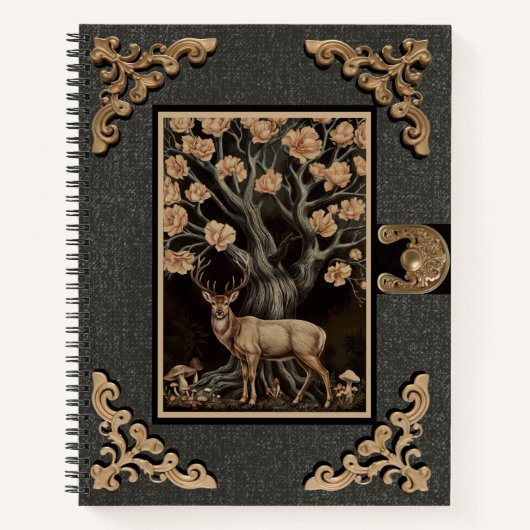 Spiral Notitieboek Stag en de Magnolia Tree (Voorkant)