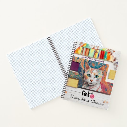 Spiral Notitieboek van Cat Lover (Binnen)