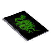 Spiral Notitieboek van de groene dragon Draco (Rechterzijde)