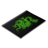 Spiral Notitieboek van de groene dragon Draco (Linkerzijde)