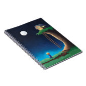 Spiral Notitieboek van Moon Night Sky (Rechterzijde)