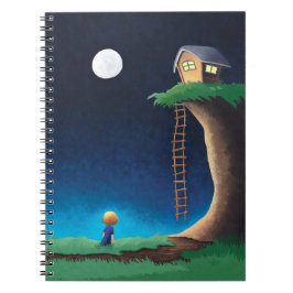 Spiral Notitieboek van Moon Night Sky