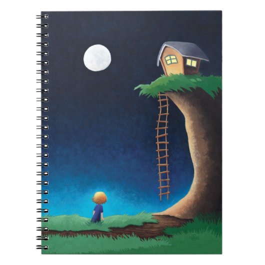 Spiral Notitieboek van Moon Night Sky (Voorkant)