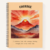 Spiral Notitieboek voor Courage Affirmation (Voorkant)