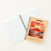 Spiral Notitieboek voor Courage Affirmation (Binnen)