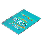 Spiral notitieboek "Wees aardig. Van een strand" k (Linkerzijde)