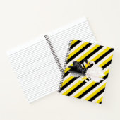 Spiral Notitieboek White Black Yellow Stripe Swan (Binnen)