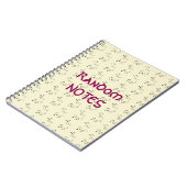 Spiral Notitieboek - Willekeurige muzieknoten (Linkerzijde)