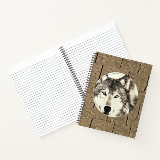 Spiral Notitieboek Wolf (Binnen)
