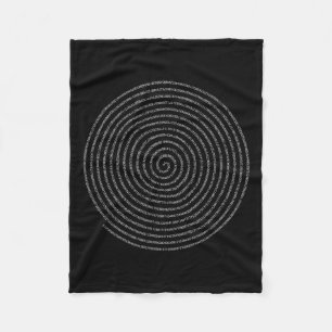 Spiral Numbers Pi Day Vrouwen Fleece Deken