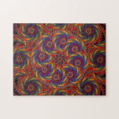 Spiral Octopus Psychedelic Rainbow Fractal Art Legpuzzel (Horizontaal)