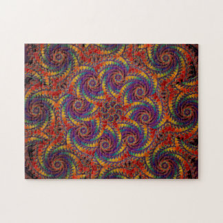 Spiral Octopus Psychedelic Rainbow Fractal Art Legpuzzel