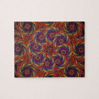 Spiral Octopus Psychedelic Rainbow Fractal Art Legpuzzel