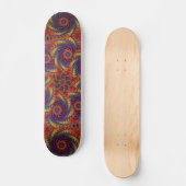 Spiral Octopus Psychedelic Rainbow Fractal Art Persoonlijk Skateboard (Voorkant)
