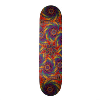 Spiral Octopus Psychedelic Rainbow Fractal Art Persoonlijk Skateboard