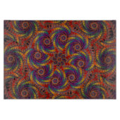 Spiral Octopus Psychedelic Rainbow Fractal Art Snijplank (Voorkant)