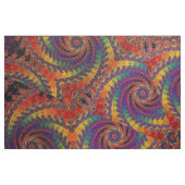 Spiral Octopus Psychedelic Rainbow Fractal Art Stof (Fat Quarter)