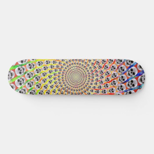 Spiral of Skulls: Psychedelic Edition: Skateboard (Horizontaal)