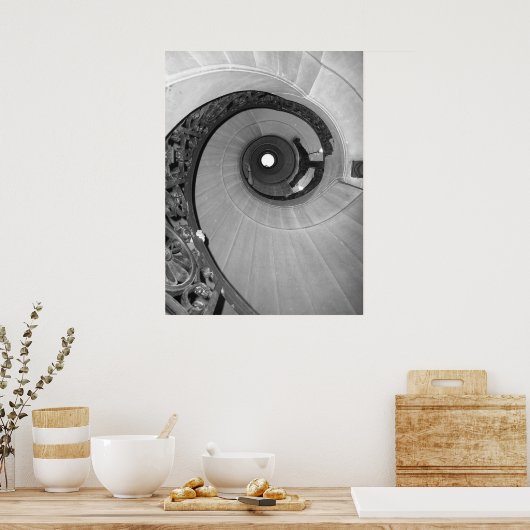 Spiral omhoog poster (Keuken)