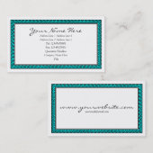 Spiral omhuld - Cyaan Visitekaartje (Voorkant / Achterkant)