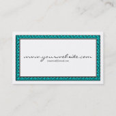 Spiral omhuld - Cyaan Visitekaartje (Achterkant)