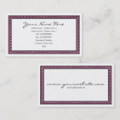 Spiral omhuld - Roze Visitekaartje (Voorkant / Achterkant)