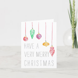 Spiral Ornament kerst Kaart