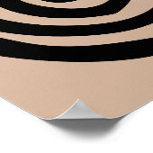 Spiral petroglyph tribale volkskunst poster (Hoek)