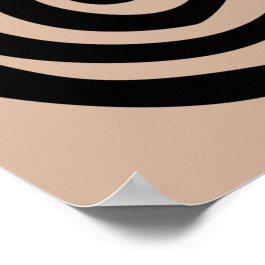 Spiral petroglyph tribale volkskunst poster (Hoek)