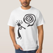 Spiral Petroglyphs Kokopelli T-Shirt (Voorkant)