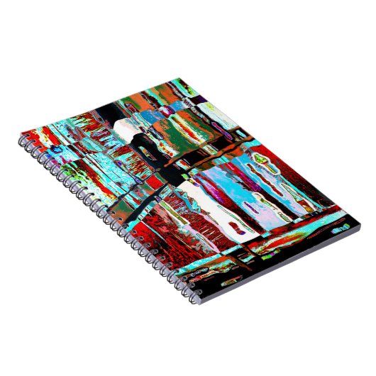 Spiral Photo Notebook Collapse Reflection Abstract Notitieboek (Rechterzijde)