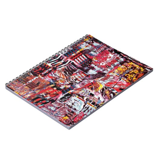 Spiral Photo Notebook – Fragmented Pulse Notitieboek (Linkerzijde)