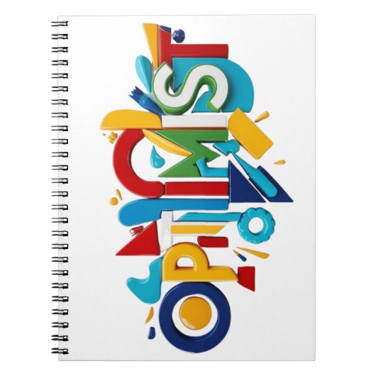 Spiral Photo Notebook Optimist Gift Notitieboek (Voorkant)