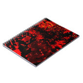 Spiral Photo Notebook red texture in the dark  Notitieboek (Linkerzijde)