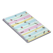 Spiral Photo Notebook – Sports & Stripes Pastel  Notitieboek (Rechterzijde)