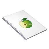 Spiral Photo Notebook with a green apple Notitieboek (Rechterzijde)